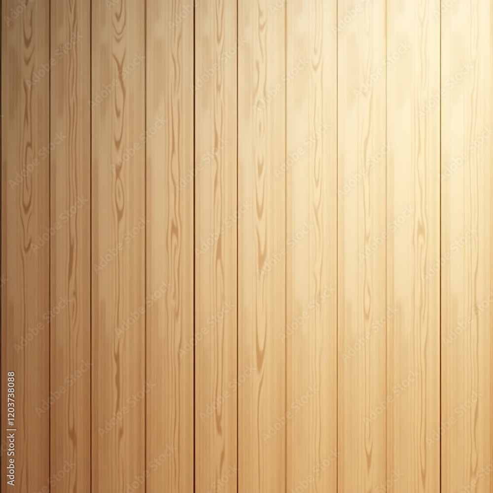 Fototapeta premium Seamless Light Wood Paneling Background with Natural Grain Patterns