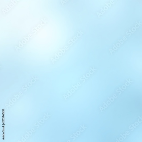 Abstract blue sky with white light streaks, clean paper texture, hand-drawn lines pattern, isolated on blank background