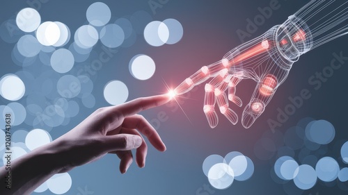 Hand is touching another hand