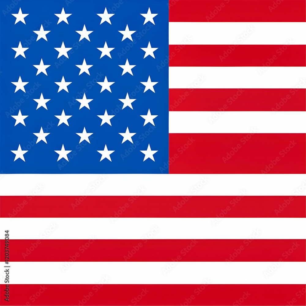 Naklejka premium The American flag is a symbol of freedom and patriotism.