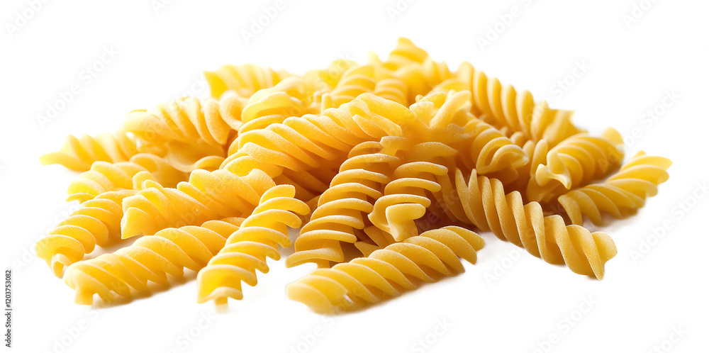 Fusilli pasta on a white background. isolated background. Fusilli pasta on a white background. isolated background.