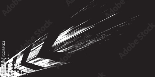 Drift background monochrome with texture wheel marks and drift in skidding, rounded tire marks. Vector isolated texture.