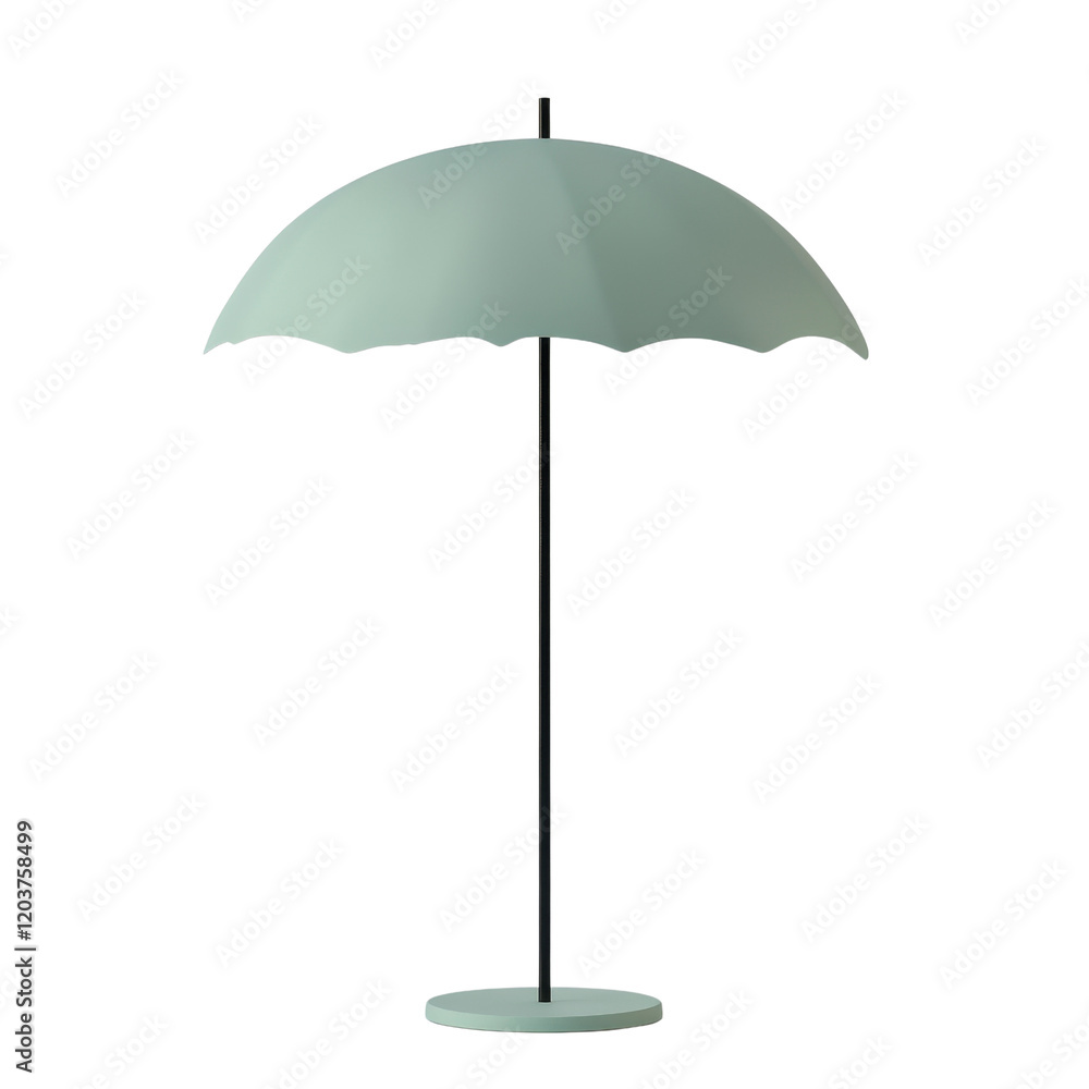 Stylish beach umbrella providing shade on a sunny day for relaxation and comfort., isolated on a transparent background. Stylish beach umbrella providing shade on a sunny day for relaxation and comfort., isolated on a transparent background.
