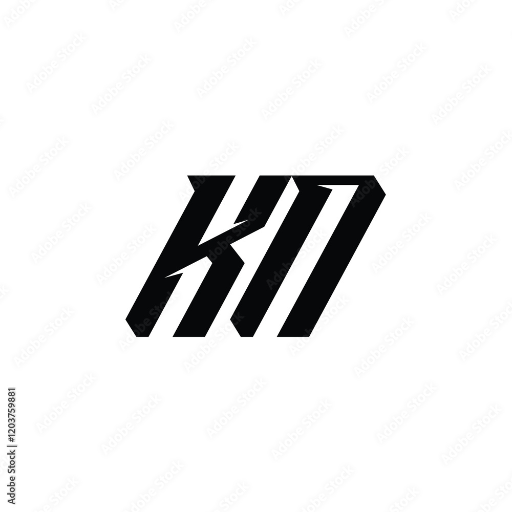 KN monogram logo design letter text name symbol monochrome logotype alphabet character simple logo KN monogram logo design letter text name symbol monochrome logotype alphabet character simple logo