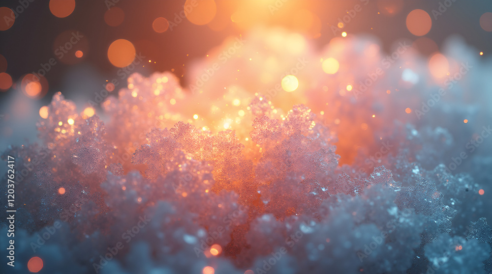 Obraz premium crystal-like texture with a radiant sparkling effect