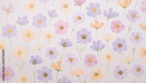 Wallpaper Mural 花柄の背景。AIで生成 Torontodigital.ca