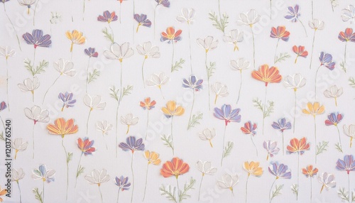 Wallpaper Mural 花柄の背景。AIで生成 Torontodigital.ca