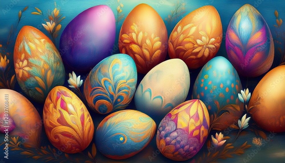 colorful hand painted easter eggs banner background wallpaper colorful hand painted easter eggs banner background wallpaper