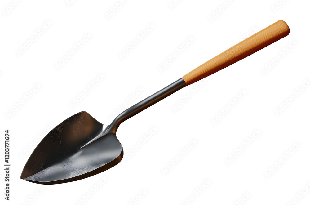 Garden spade on a transparent background. isolated background. Garden spade on a transparent background. isolated background.