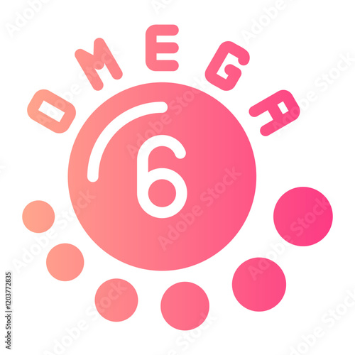 omega 6 gradient icon