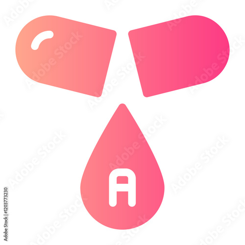vitamin a gradient icon