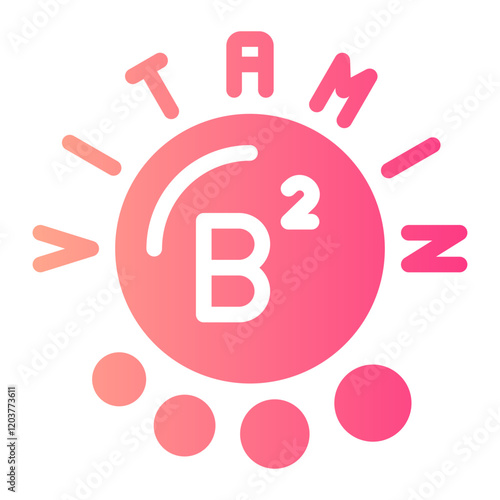 vitamin b2 gradient icon