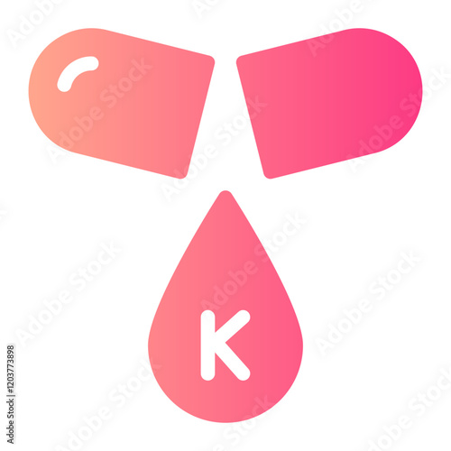 vitamin k gradient icon