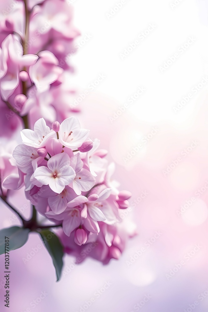 Vibrant lilac flowers bloom in a spring garden Vibrant lilac flowers bloom in a spring garden