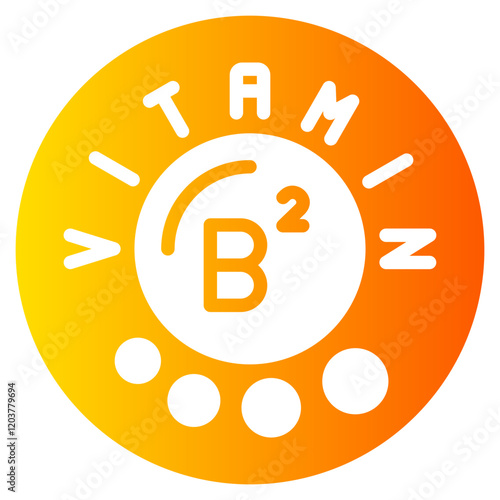 vitamin b2 gradient icon