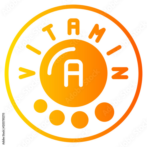 vitamin a gradient icon