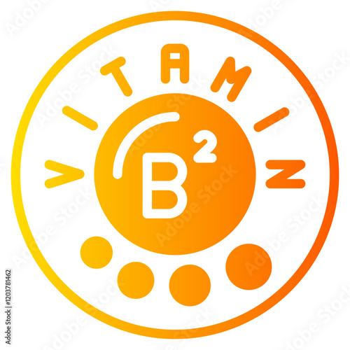 vitamin b2 gradient icon