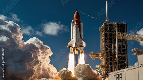 Digital rocket launch from the stock market

 photo