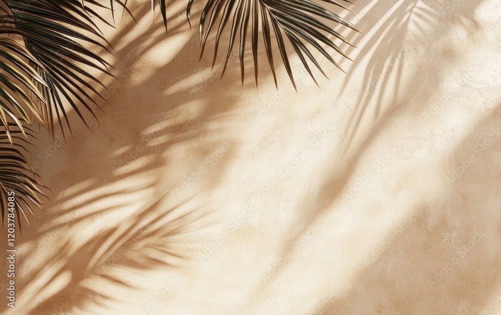 Obraz premium Dappled tropical leaf light enhances the beauty of the smooth surface.