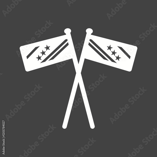 Elections Glyph Inverted illustration.