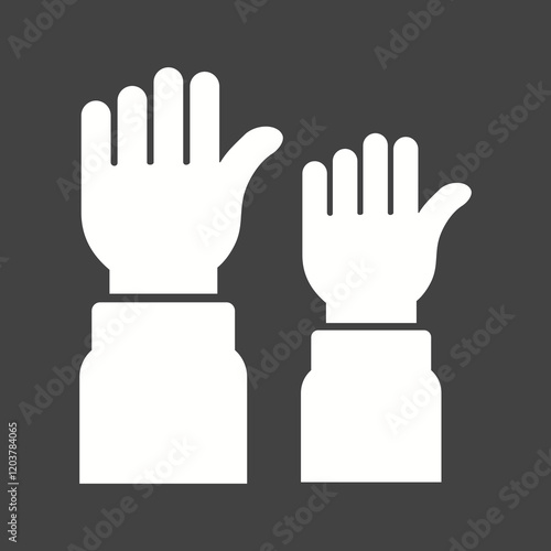 Elections Glyph Inverted illustration.