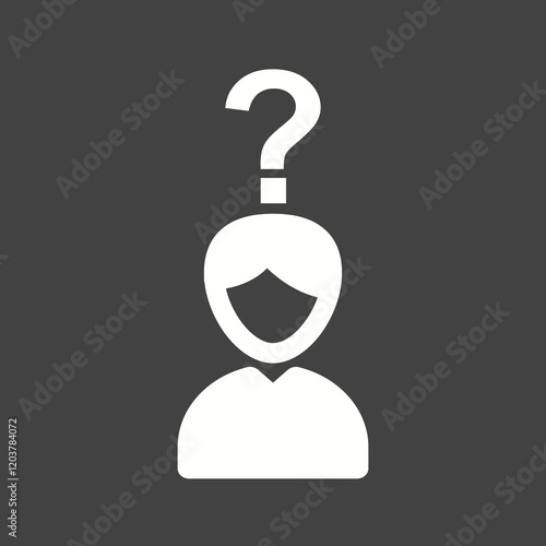 Elections Glyph Inverted illustration.