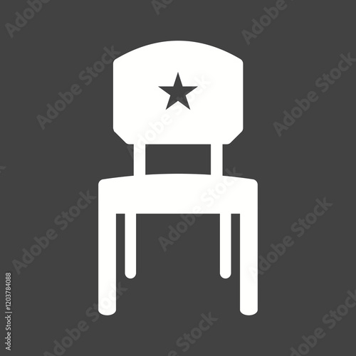 Elections Glyph Inverted illustration.