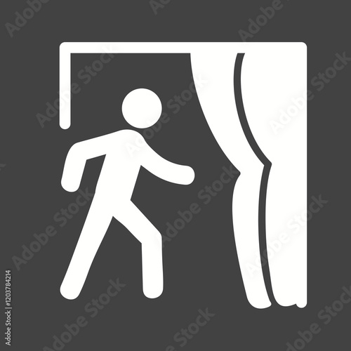 Elections Glyph Inverted illustration.