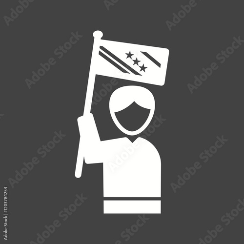 Elections Glyph Inverted illustration.