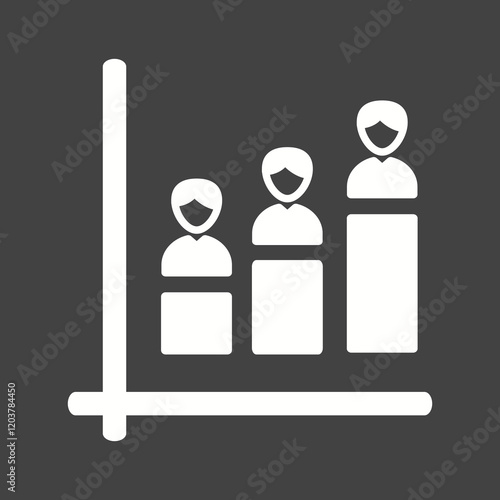 Elections Glyph Inverted illustration.
