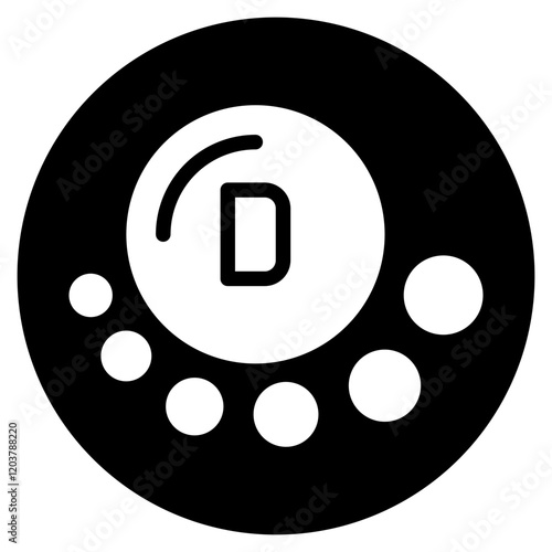 vitamin d glyph icon