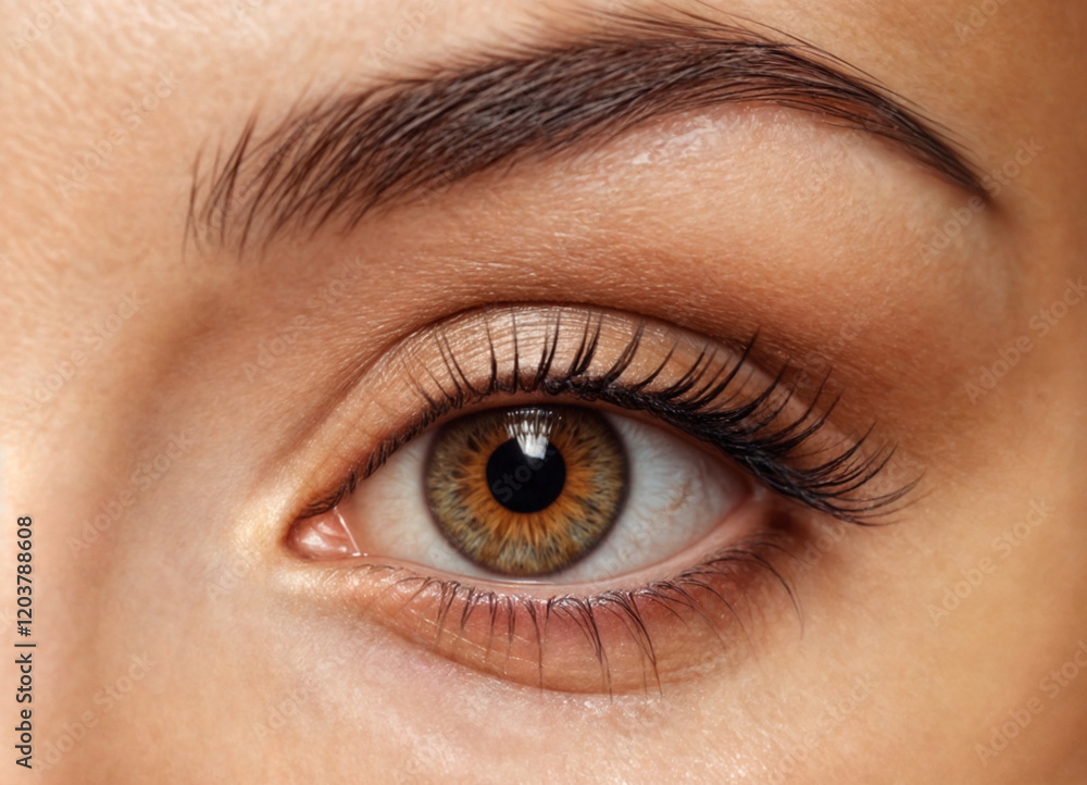 A series of captivating close-up shots of human eyes, showcasing hazel and brown irises with intricate textures, natural eyelashes, and stunning detail in light reflection.