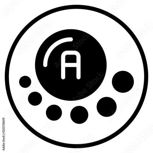 vitamin a glyph icon