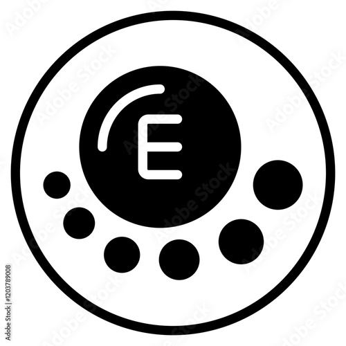 vitamin e glyph icon