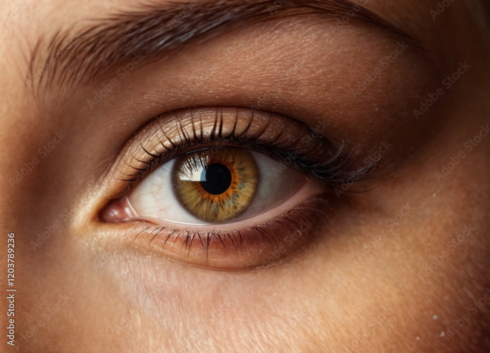 A series of captivating close-up shots of human eyes, showcasing hazel and brown irises with intricate textures, natural eyelashes, and stunning detail in light reflection. A series of captivating close-up shots of human eyes, showcasing hazel and brown irises with intricate textures, natural eyelashes, and stunning detail in light reflection.