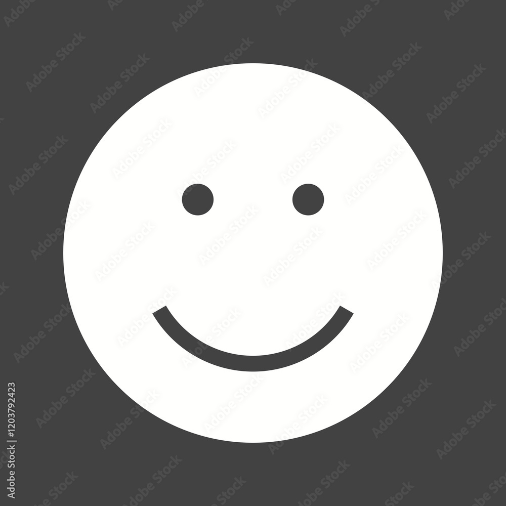 Fototapeta premium Emoticons Glyph Inverted illustration.