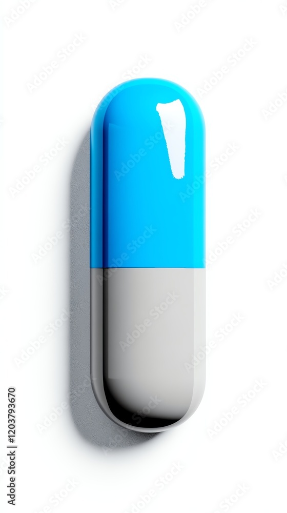 A magnetic whiteboard eraser, photorealistic, grey and blue, isolated on white background A magnetic whiteboard eraser, photorealistic, grey and blue, isolated on white background