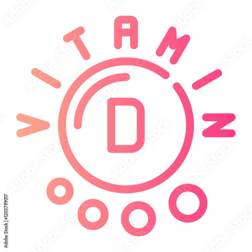 vitamin d gradient icon