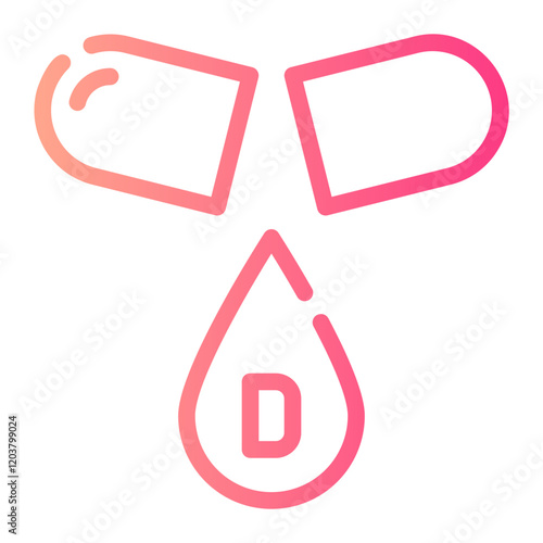 vitamin d gradient icon