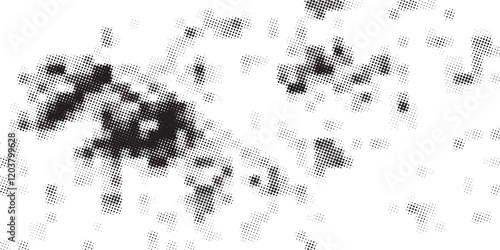 Film grain overlay texture with little black dots. Mockup for old photo or picture. Abstract background with random grainy grunge pattern. Vector