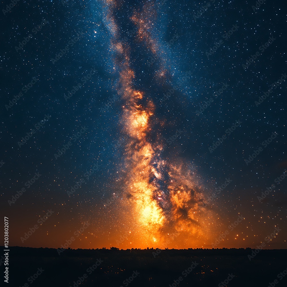 Majestic Cosmic Horizon with Stellar Energy Majestic Cosmic Horizon with Stellar Energy