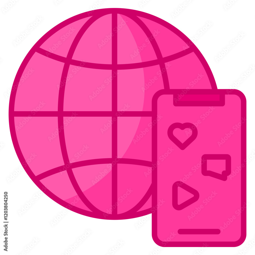 Social Media Icon Element For Design Social Media Icon Element For Design