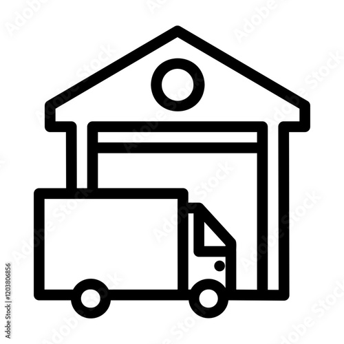 icons containing logistics, shipping, expeditions, cargo, delivery services, packages, goods