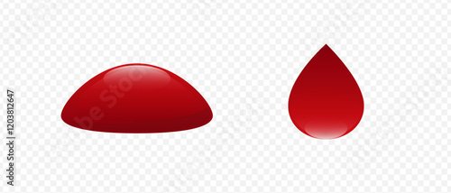 Puddle of blood. Bloodstain on the floor. Puddle of red paint. Human blood. Blood drop	
