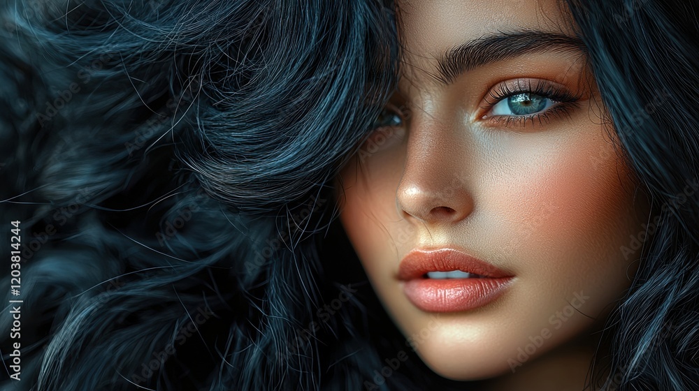 Fototapeta premium Portrait of a beautiful woman.