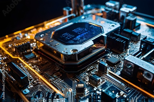 Electric technology abstract background