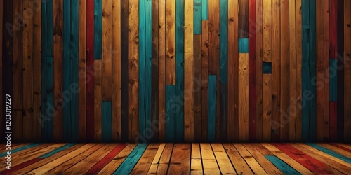 Wooden abstract background design illustration