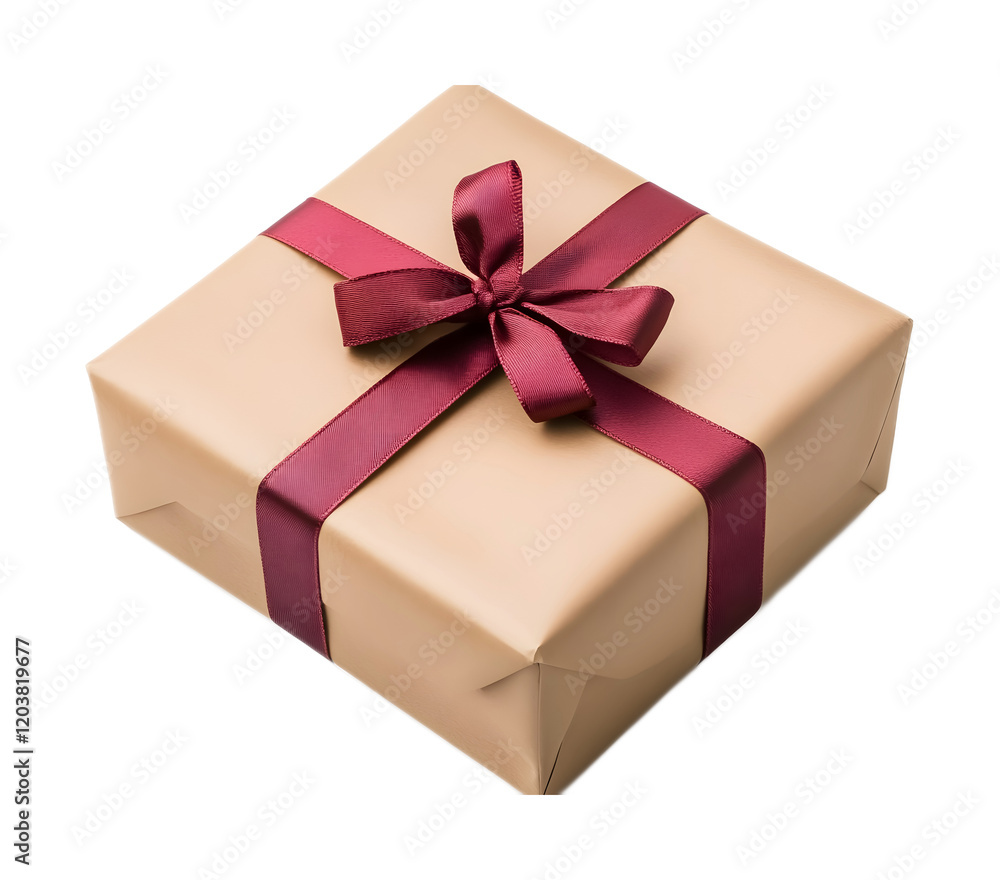 Obraz premium gift box with wrap isolated on white background 