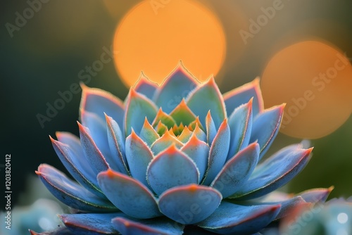 Delicate white succulent with intricate petals in soft light showcasing natur...