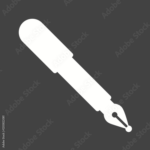 Objects Glyph Inverted illustration.